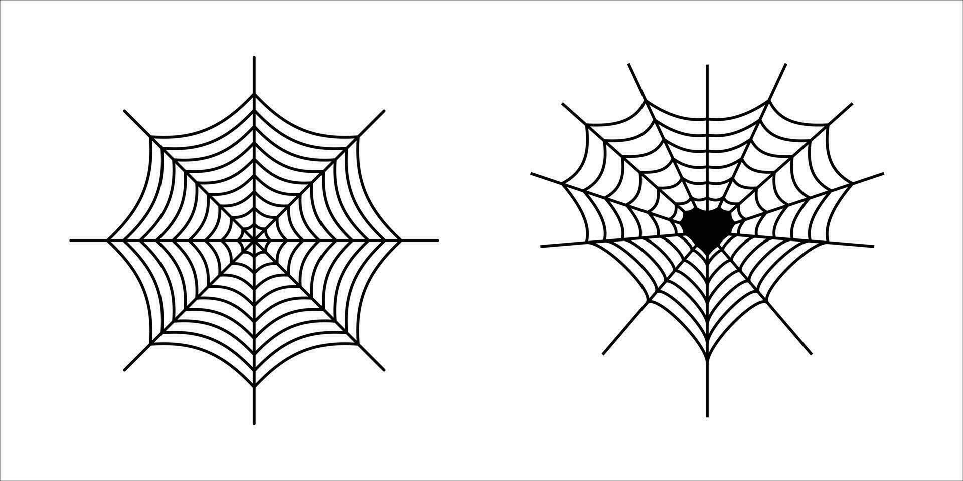 spider web element. gothic tattoo art symbol vector