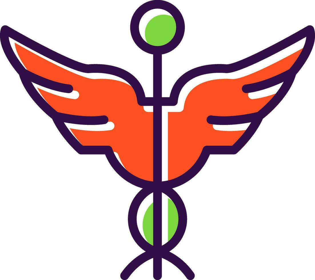 Caduceus Vector Icon Design
