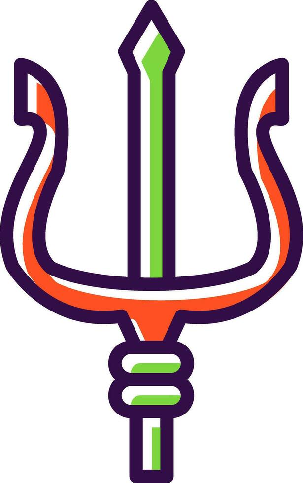 Trident Vector Icon Design