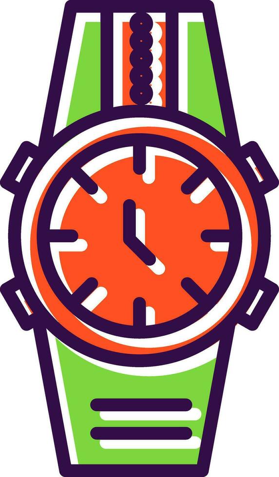 Wristwatch Vector Icon Design