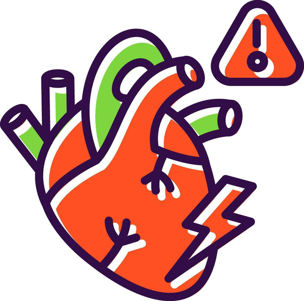 Heart attack Vector Icon Design