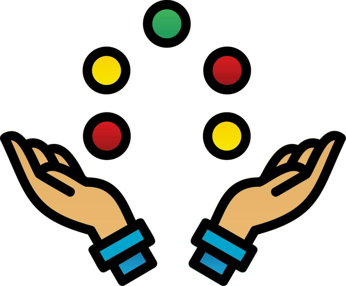 Juggling ball Vector Icon Design