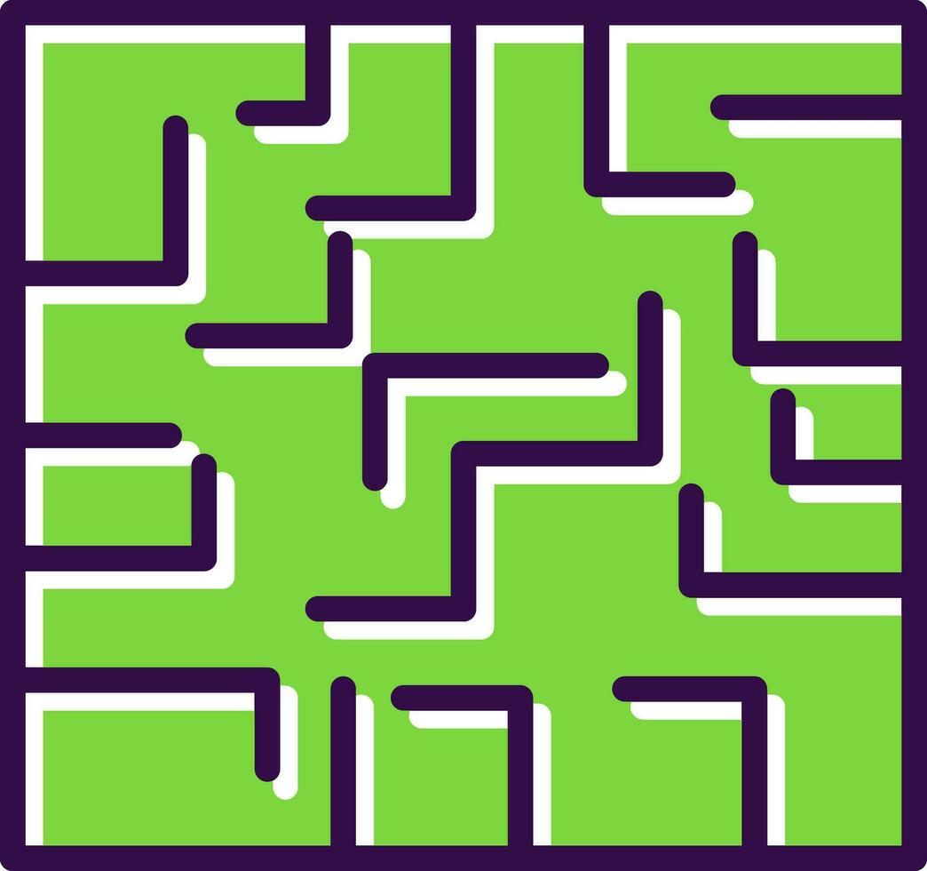 Labyrinth Vector Icon Design