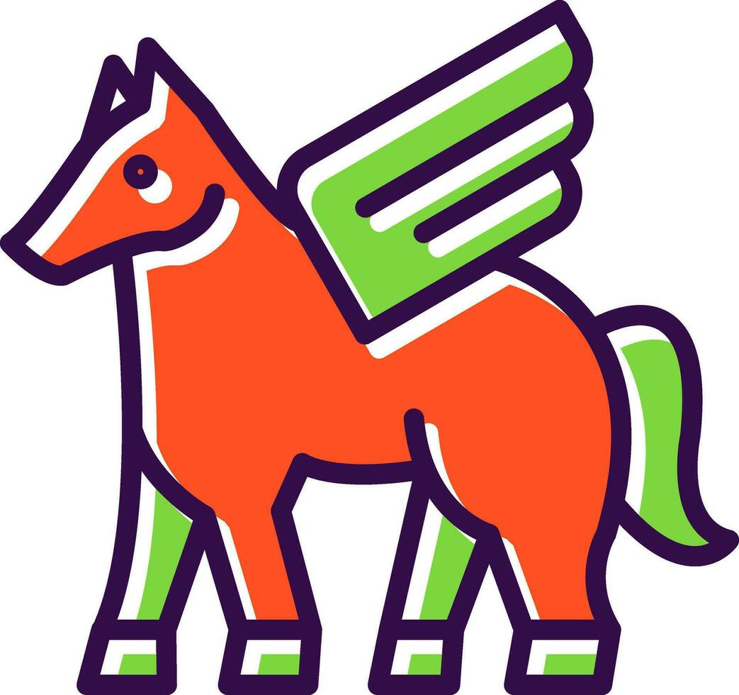 Pegasus Vector Icon Design
