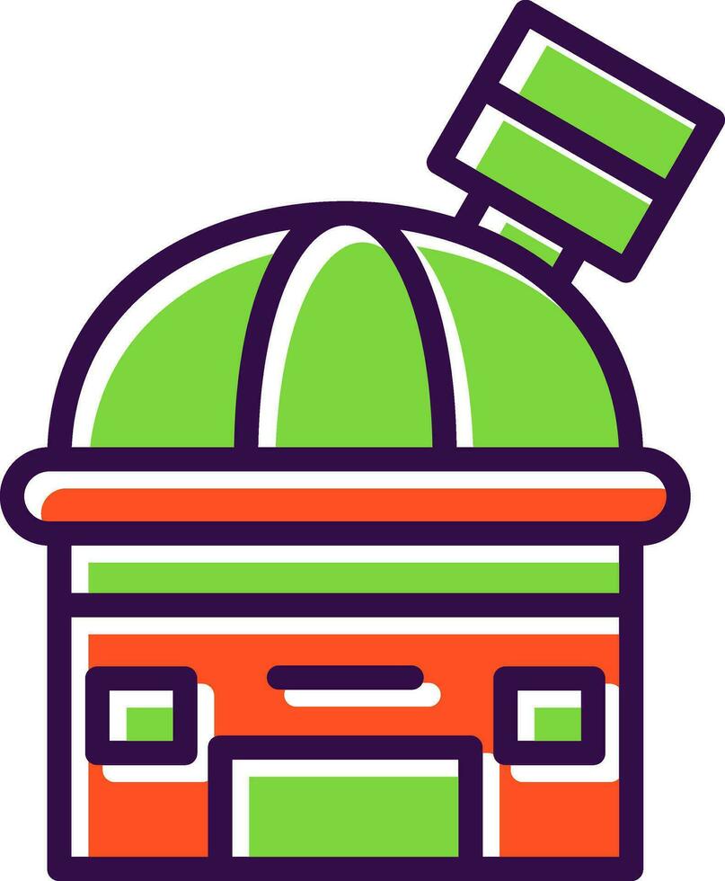 Observatory Vector Icon Design