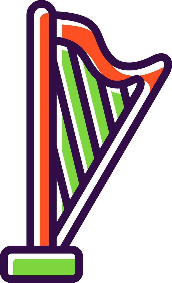 Harp Vector Icon Design