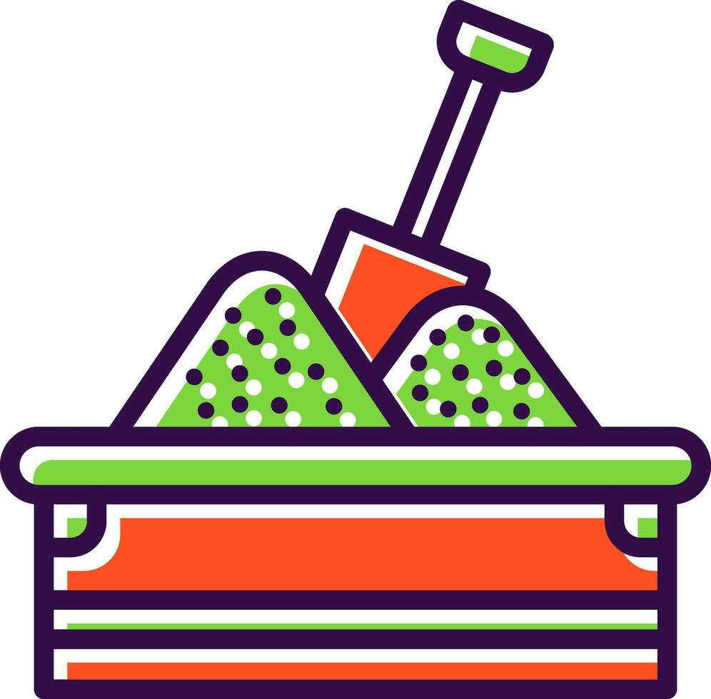 Sandbox Vector Icon Design