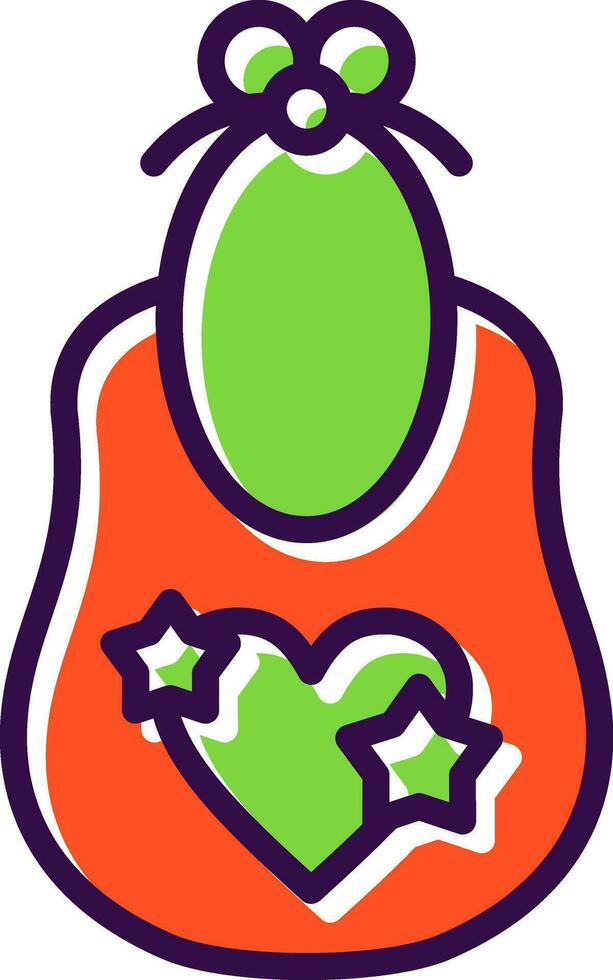 Baby bib Vector Icon Design