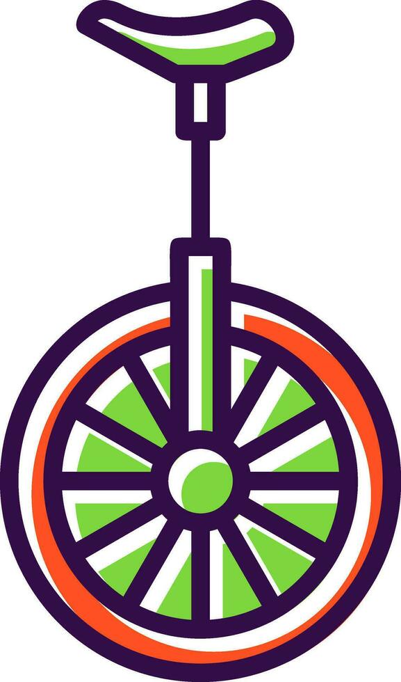 Monocycle Vector Icon Design