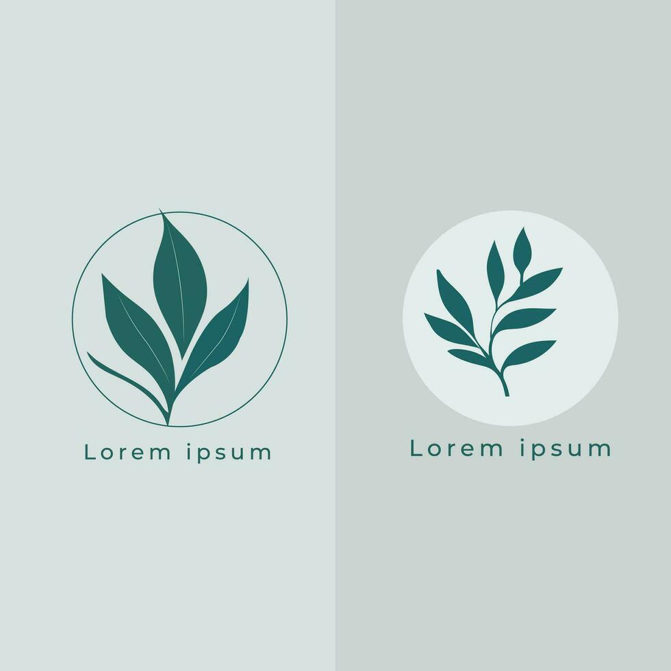 Nature-inspired Flat Vector Logo Design