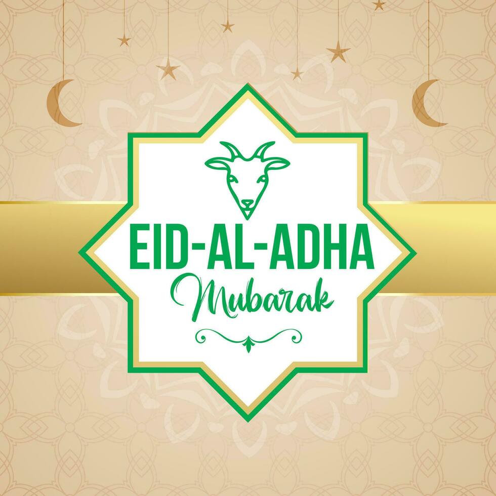 Eid al adha mubarak  Islamic Festival Social Media Banner Design vector