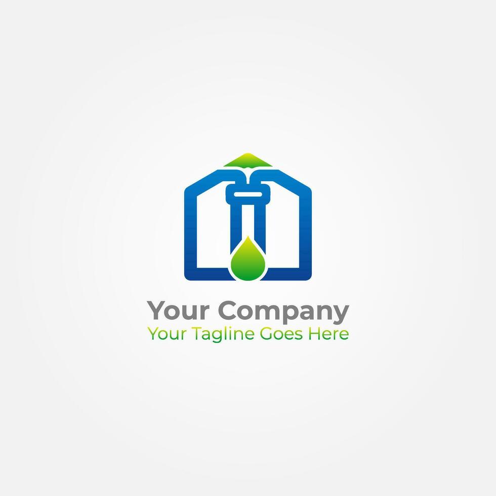 Water Filter House Logo Vector Graphic Design
