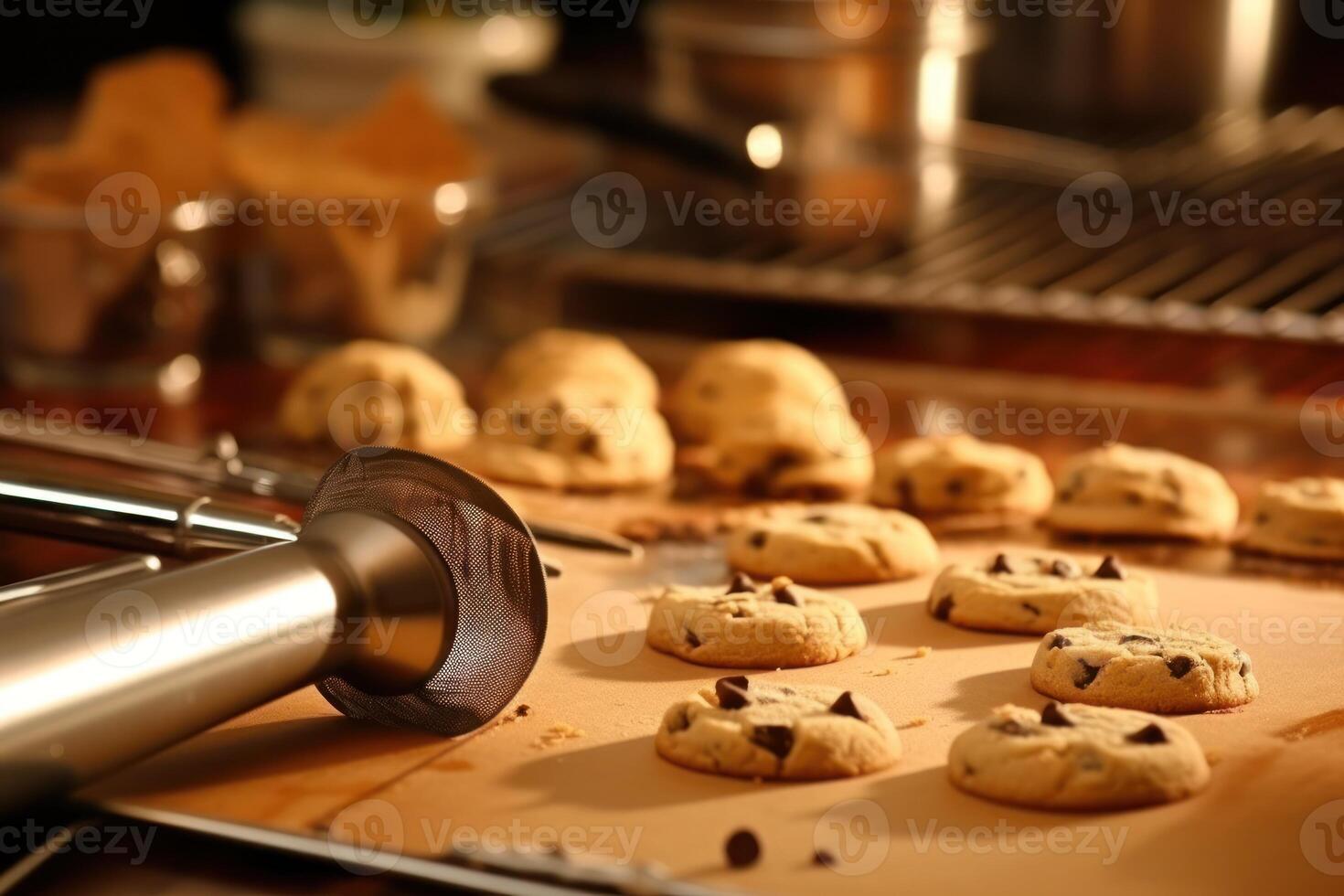 stock photo of make cookies in front oven and stuff food photography