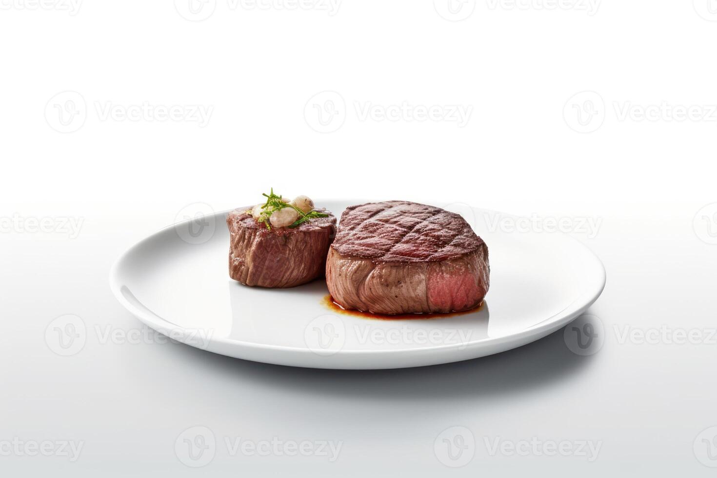 stock photo of wagyu beef steak Roast in plate food photography