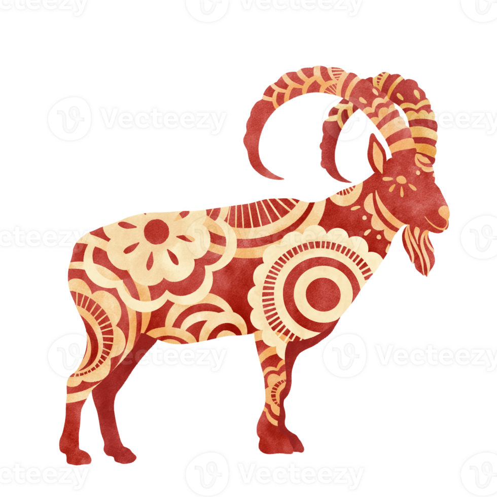 Goat chinese zodiac sign happy new year png