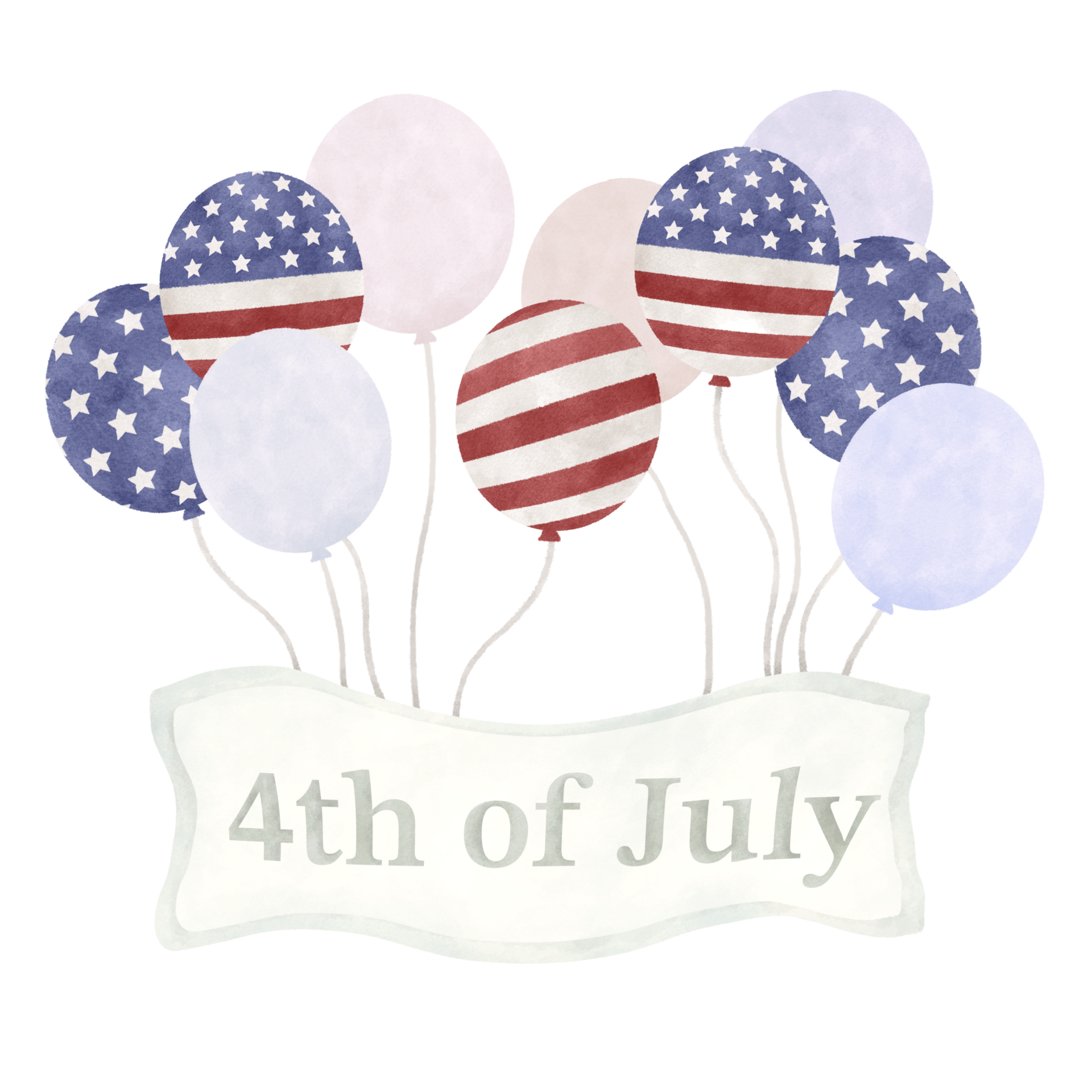 fourth of july balloon animals