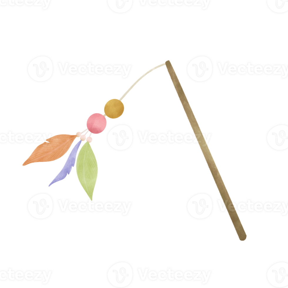 Cat Toys Feathers Wand png