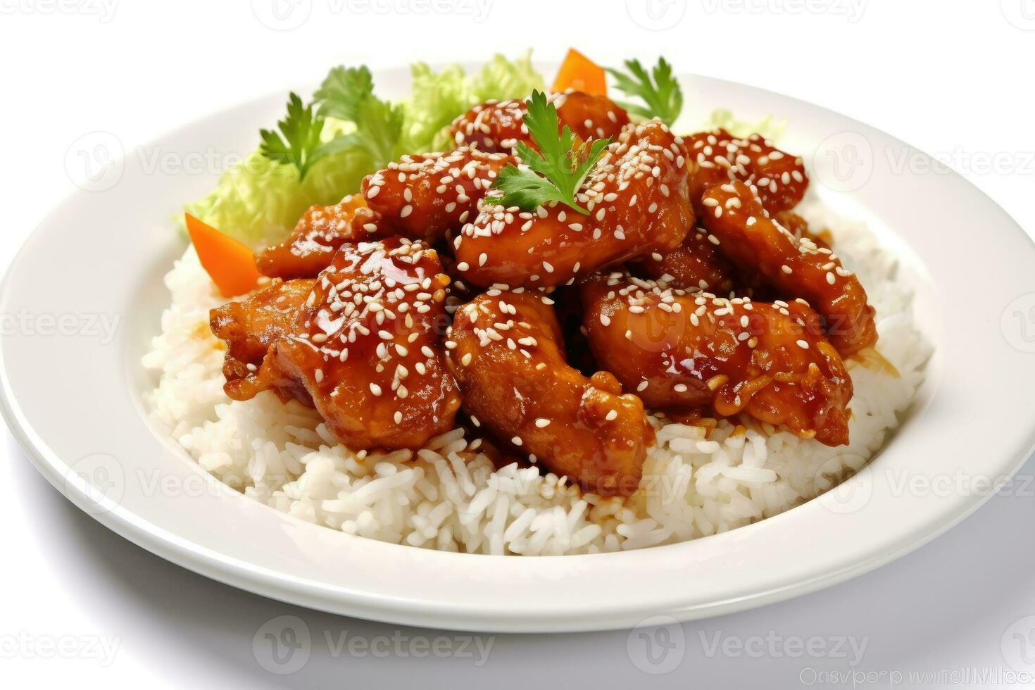 sesame chicken Food Photography AI Generated photo