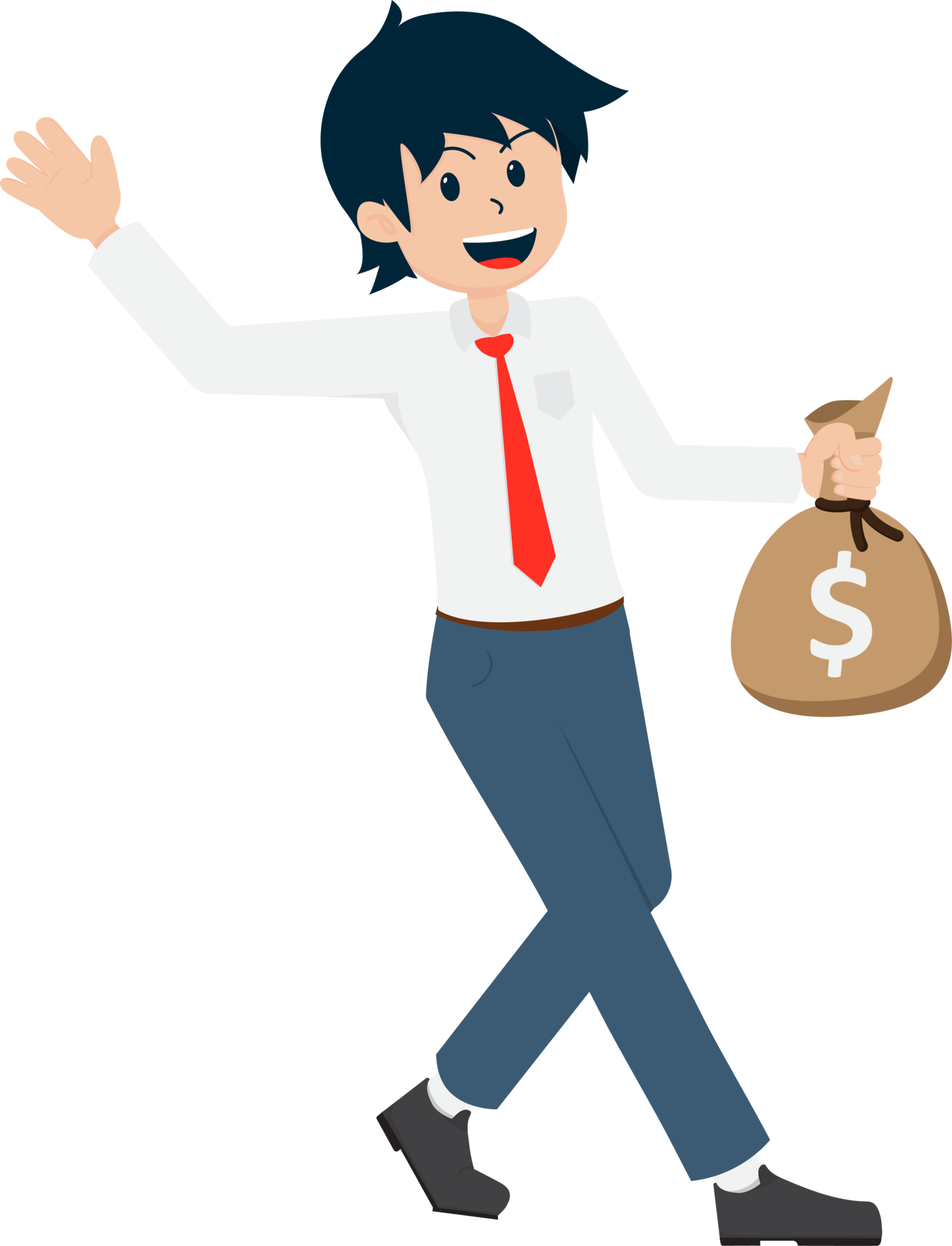 Salary Man Business Isolated Person People Cartoon Character Flat  illustration Png 25347369 PNG