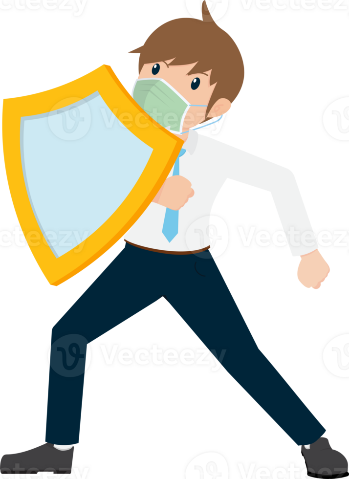 Salary Man Business Isolated Person People Cartoon Character Flat illustration Png