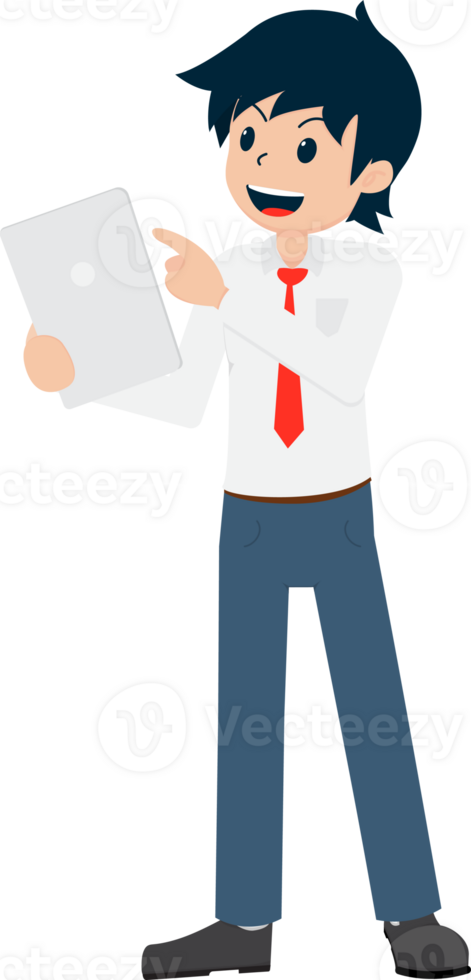 Salary Man Business Isolated Person People Cartoon Character Flat  illustration Png 25347369 PNG