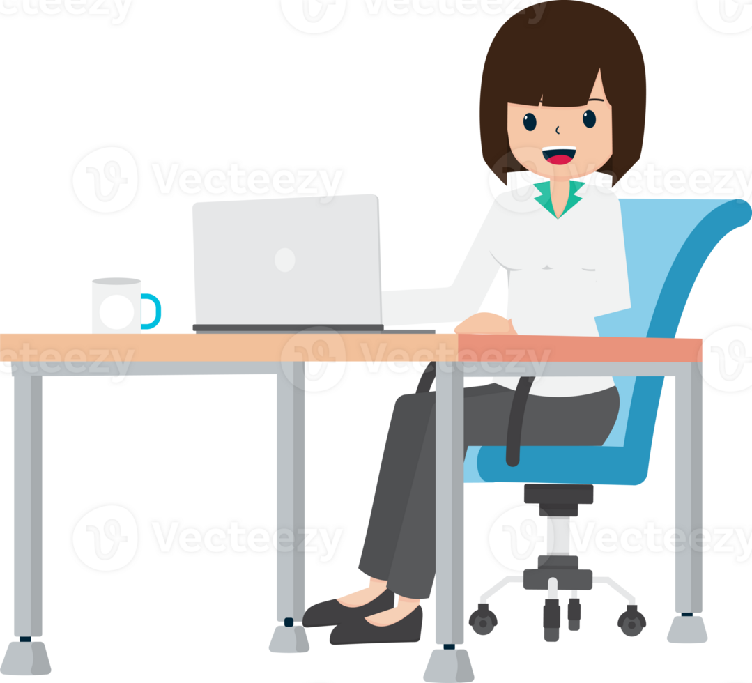 Salary Man Business Isolated Person People Cartoon Character Flat illustration Png