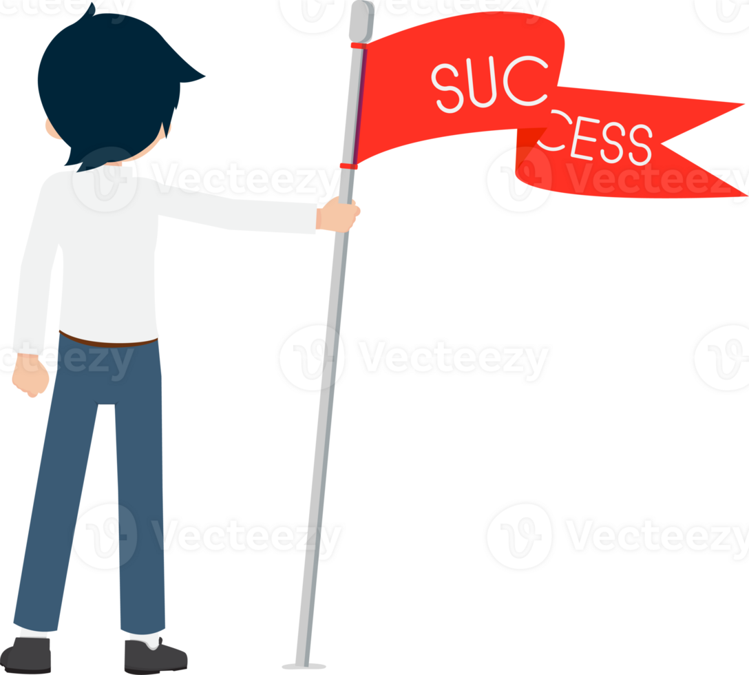 Salary Man Business Isolated Person People Cartoon Character Flat illustration Png