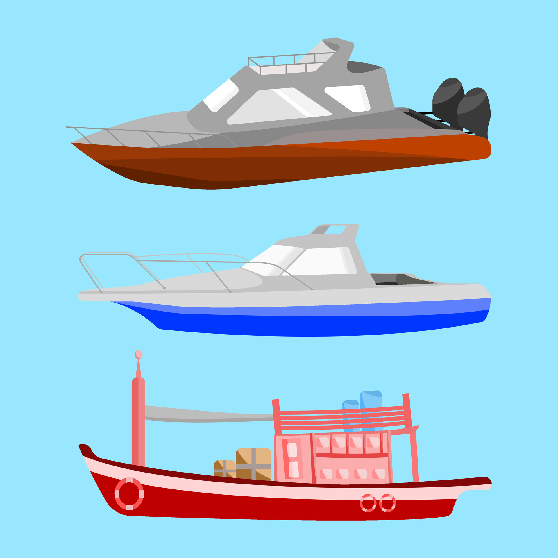 Vector speed boat Stock Vector by ©Danussa 118517760