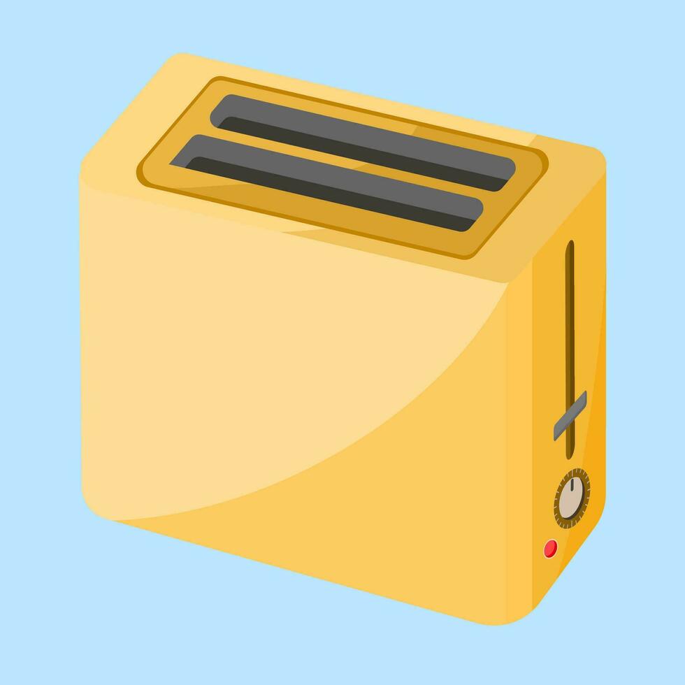 Toaster in flat vector illustration design