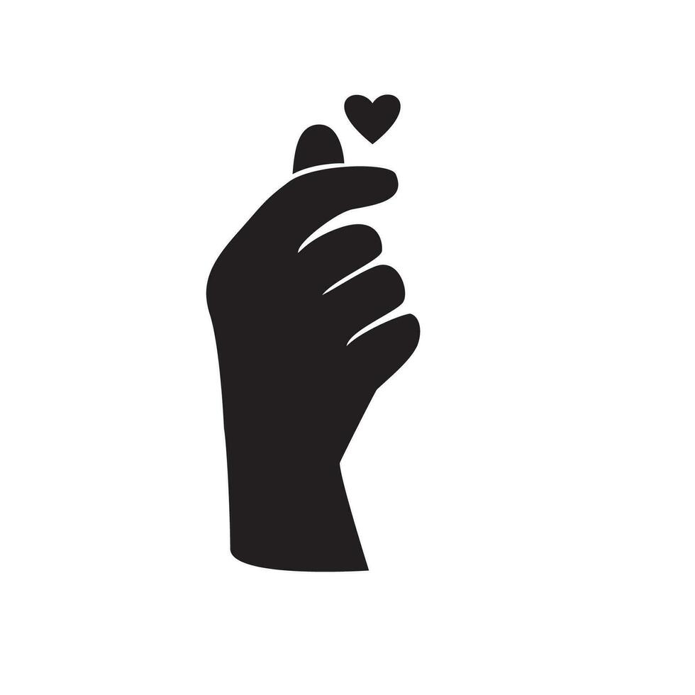 love gesture hand design. human care sign and symbol. vector