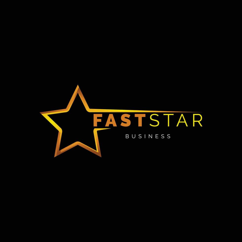 Fast Star Icon Logo Design Template vector
