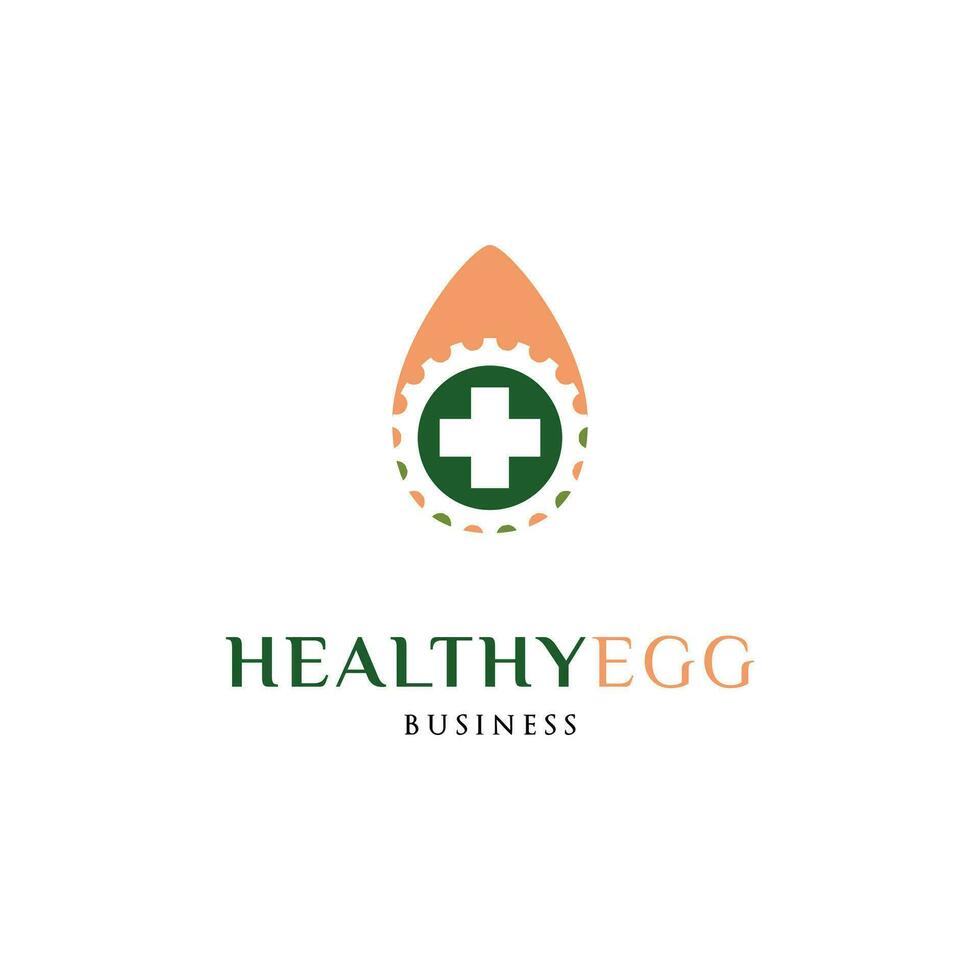 Healthy Egg Icon Logo Design Template vector