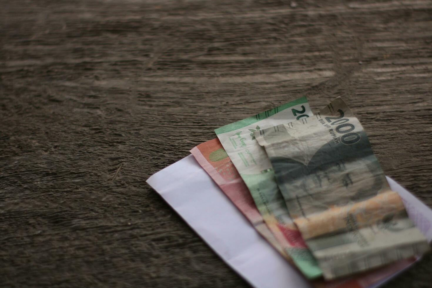 Indonesian rupiah money blur background photo