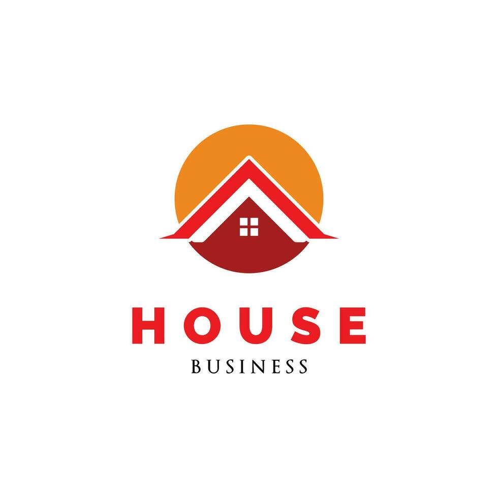 Initial Letter O House or Circle House Icon Logo Design Template vector