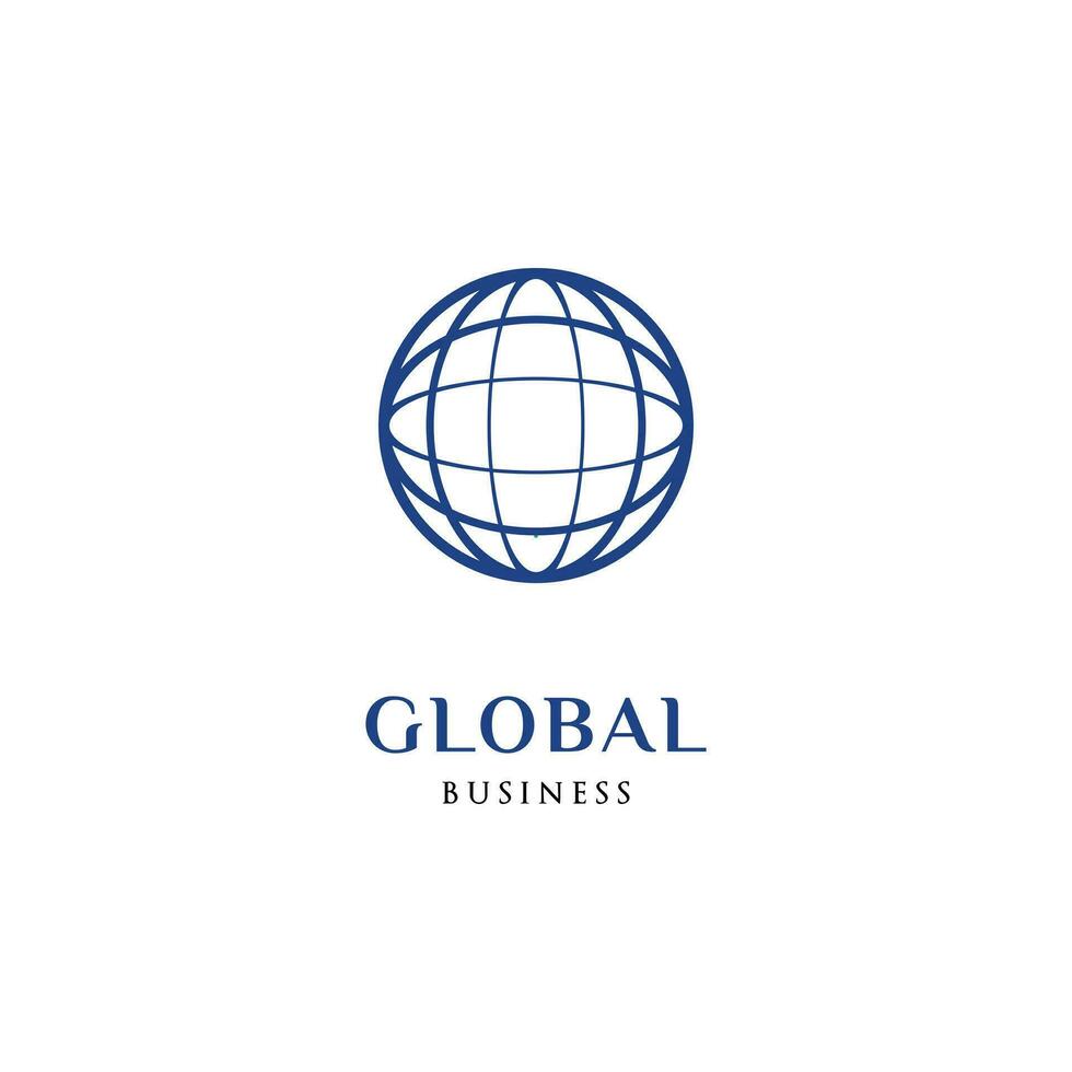 Global Icon Logo Design Template vector