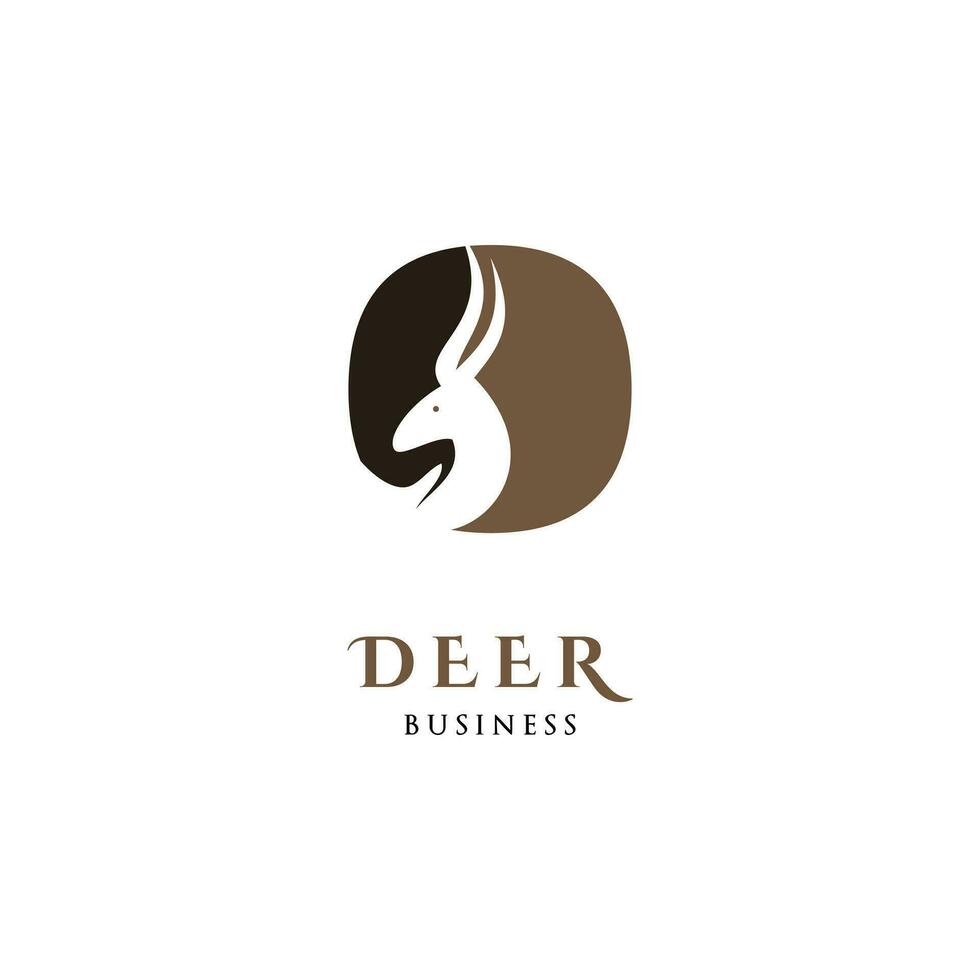 Deer Icon Logo Design Template vector