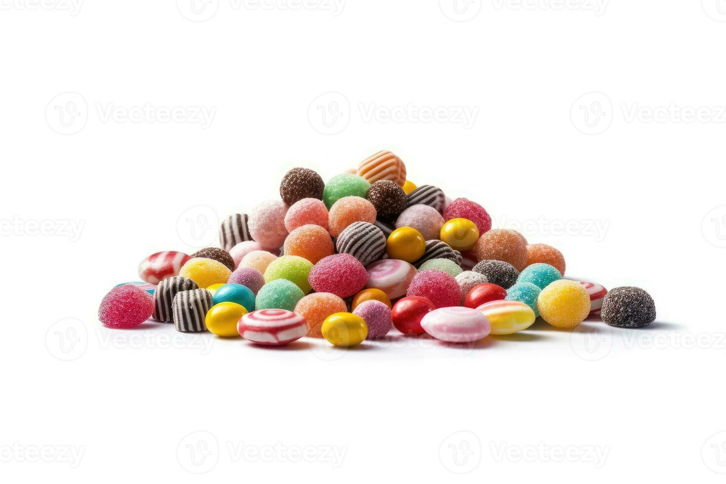 stock photo of candy food photography isolated white background AI Generated