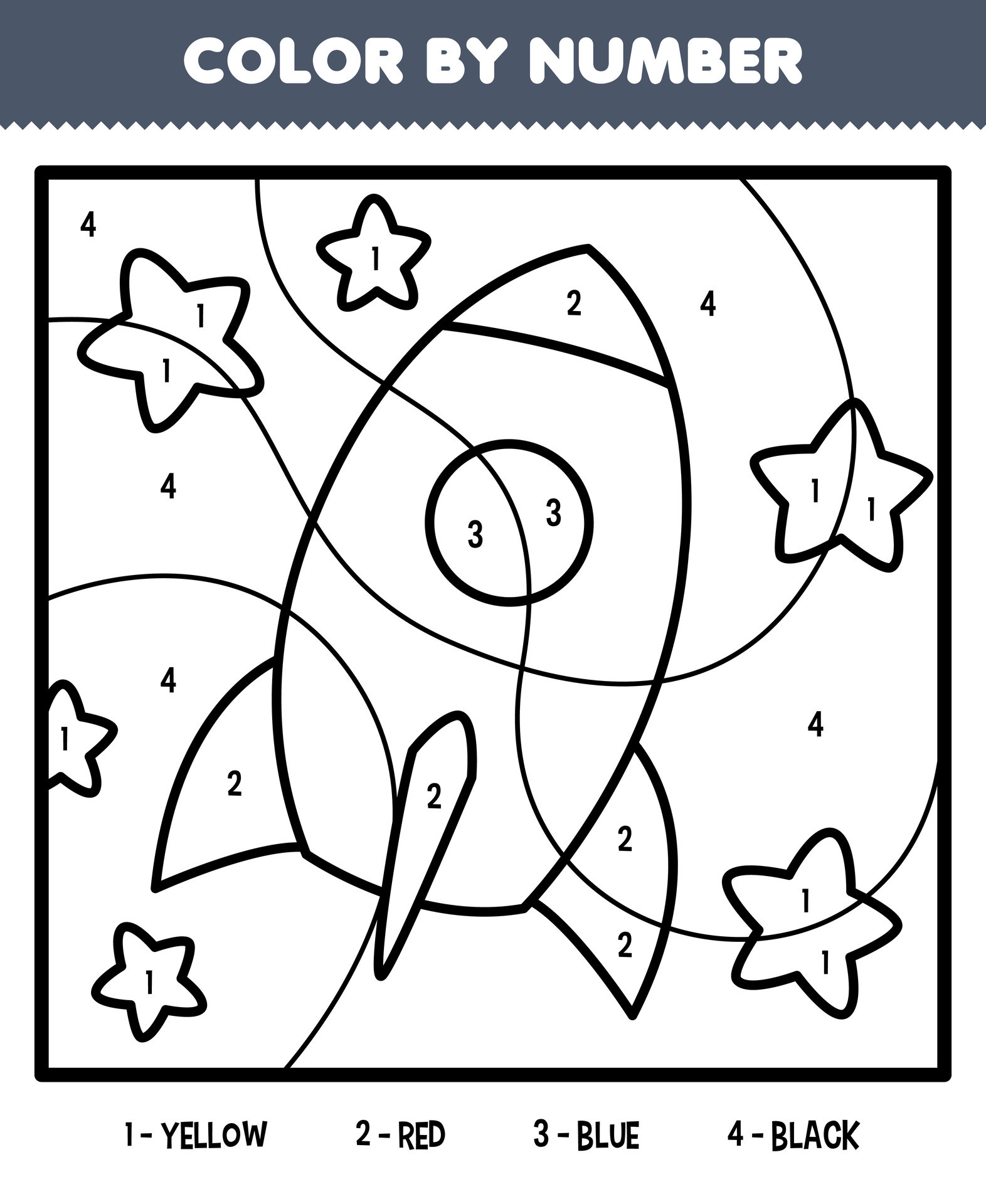 Printables - Coloring Page - Color by Number 01