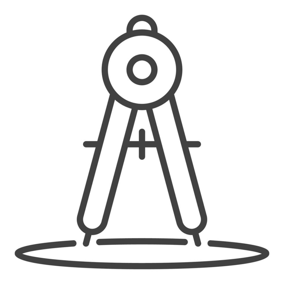 Mathematics School Compass vector Math Tool concept line icon
