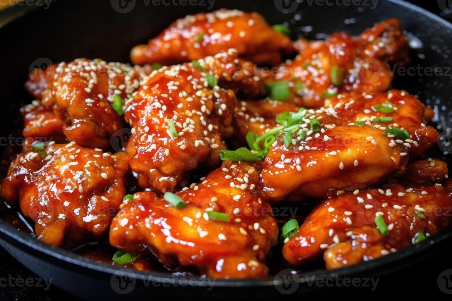 stock photo of Dakgangjeong sweet crispy Dakgangjeong is a deep fried