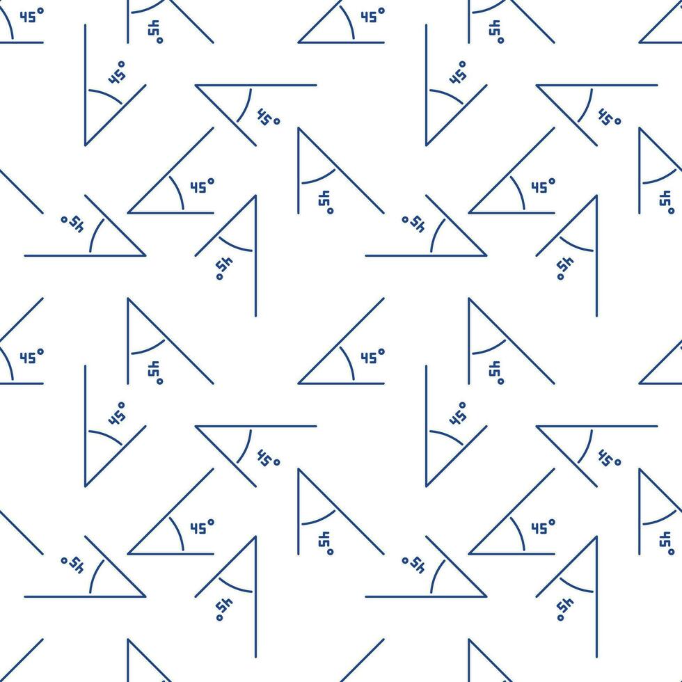 45 Degree Angle vector Mathematics Corner concept line seamless pattern