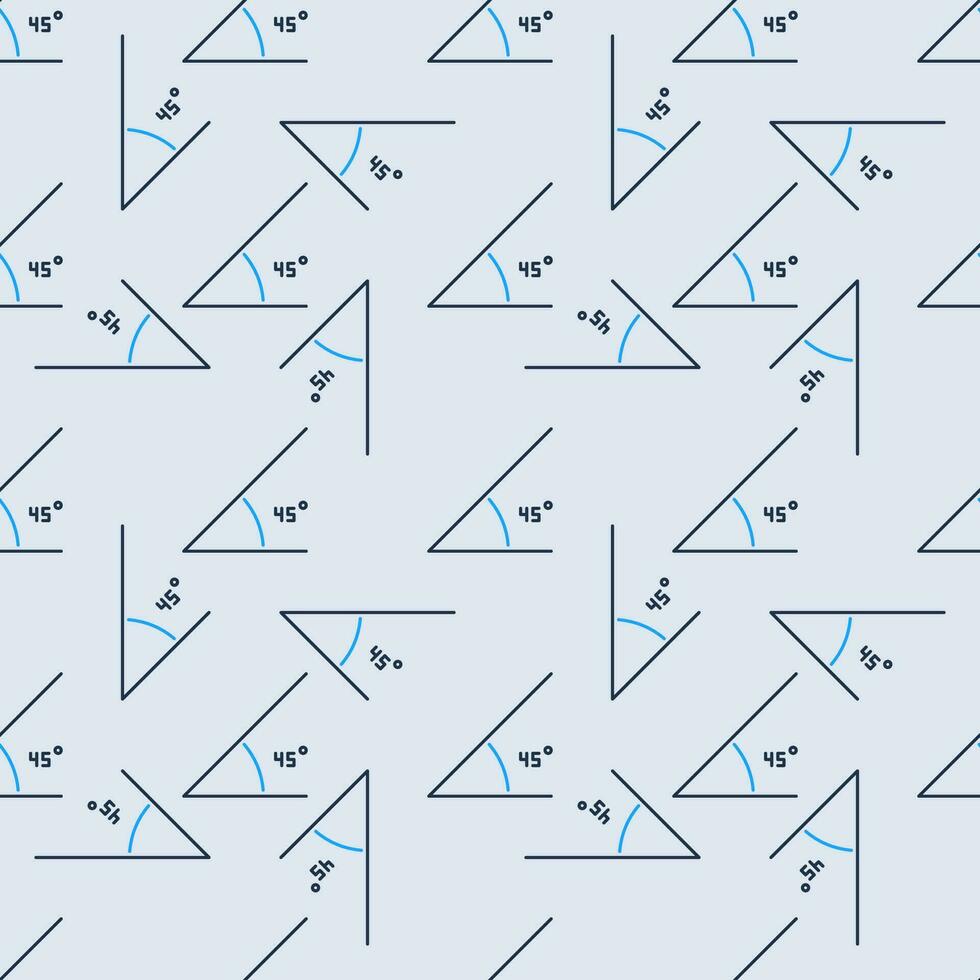 45 Degree Angle vector Math colored seamless pattern