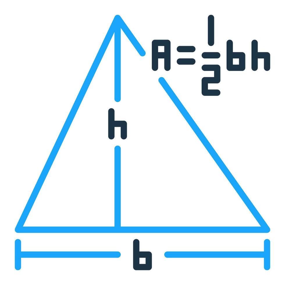 un 1 2bh vector zona de un triángulo concepto creativo icono