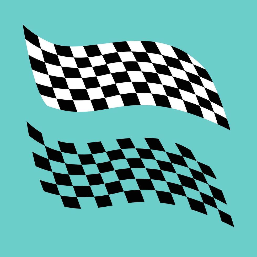checkered flag design. abstract black white pattern sign and symbol vector