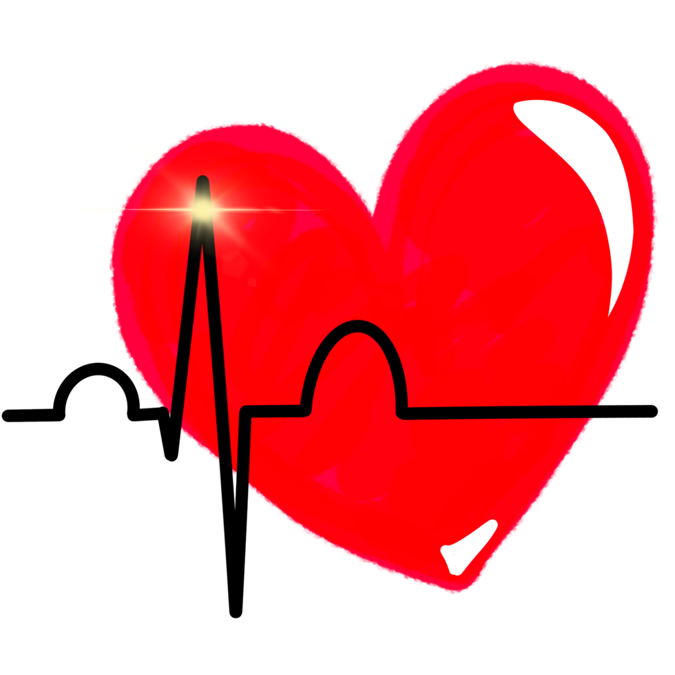 Heart logo design, heart illustration png