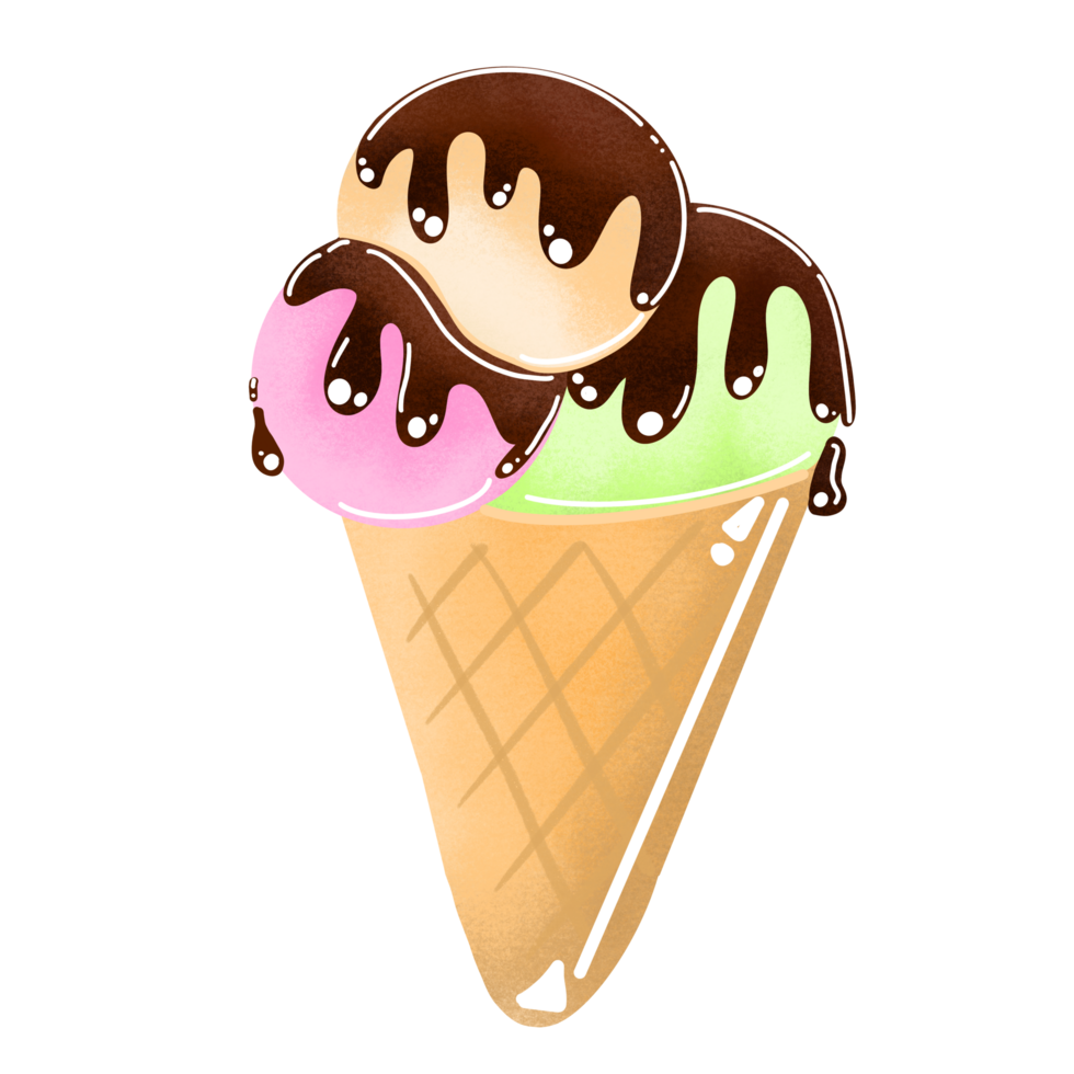 hielo crema cono, dulce, postre png