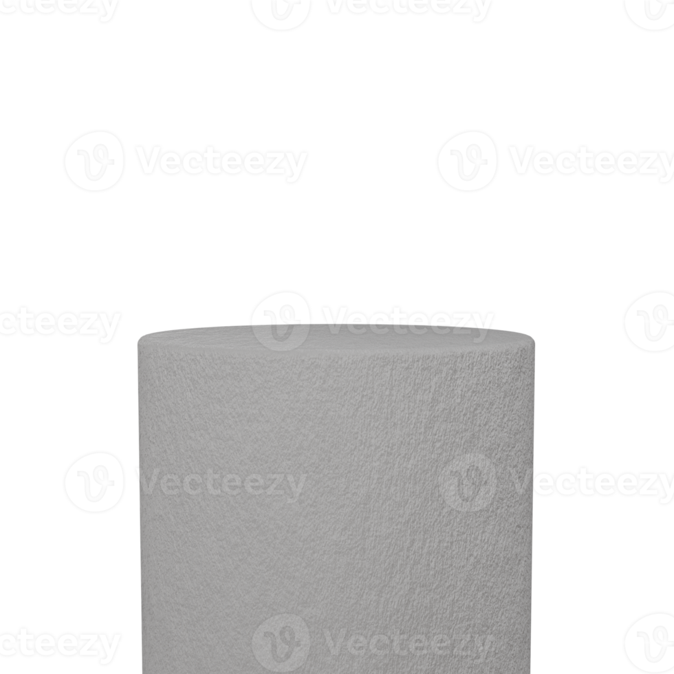 3d render Concrete podiums. Abstract minimal scene with geometrical. Scene to show cosmetic products presentation. Mock up design empty space. Showcase, shopfront, display case png
