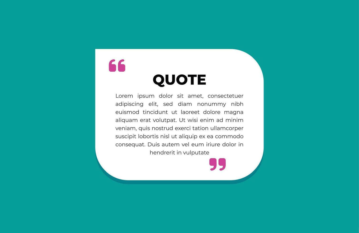 Quotes template set in 1 variations decorative frame block with creative quotation marks and place with sample text message box vector typographic block or website element