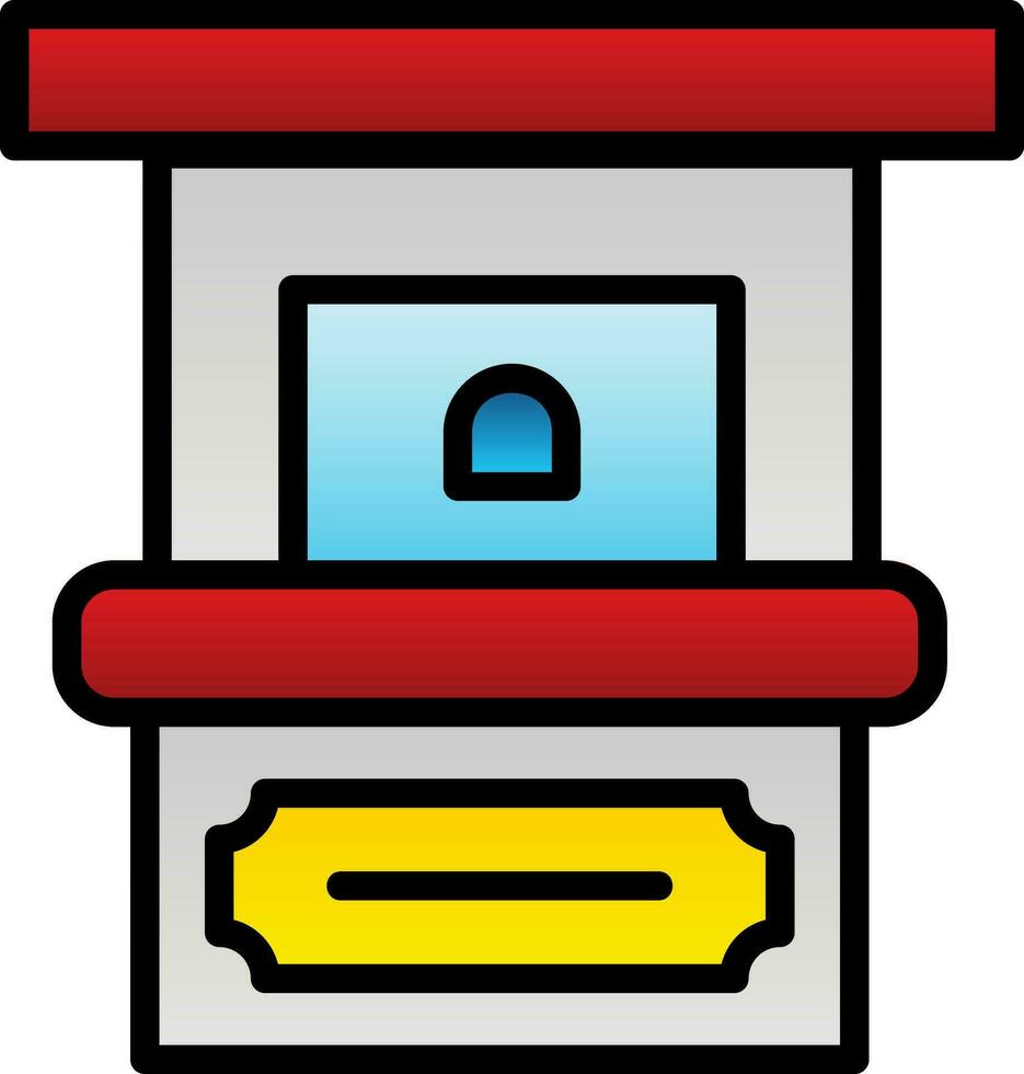 Ticket office Vector Icon Design