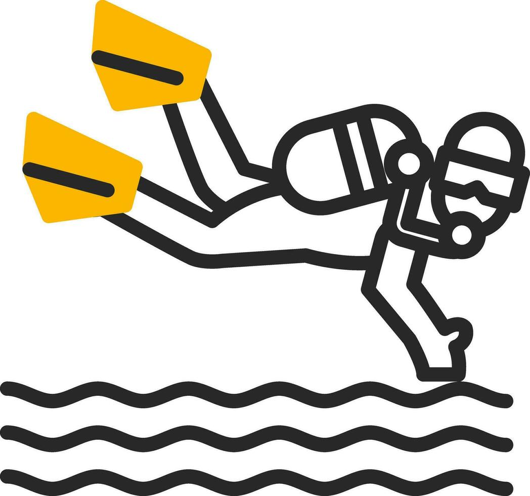 Scuba dive Vector Icon Design